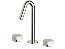 Sussex Pure Basin Set with Diamond Textured Handles Chrome (5 Star)