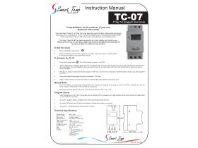 Installation Manual - Smart Temp TC-07 - 7 Day Time Clock