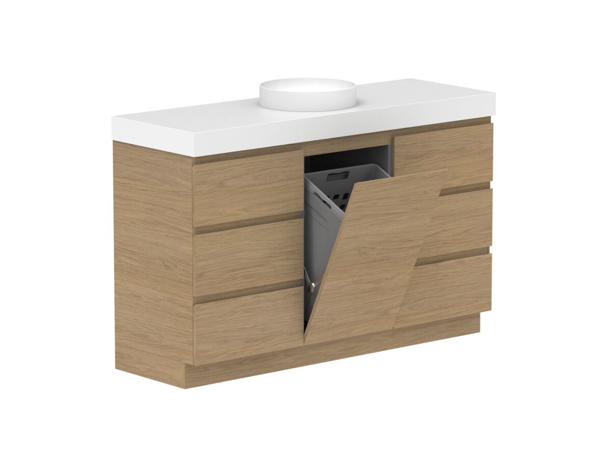 Hero - Posh Domaine Plus Hamper Trio 1500 Floor Mounted Centre Bowl 90mm Top