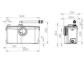 Saniflo Macerator Sanibest WC/Basin/Shower