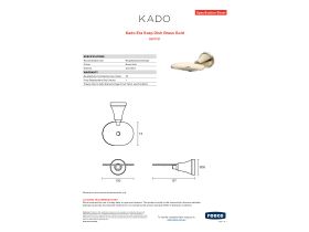 Specification Sheet - Kado Era Soap Dish Brass Gold