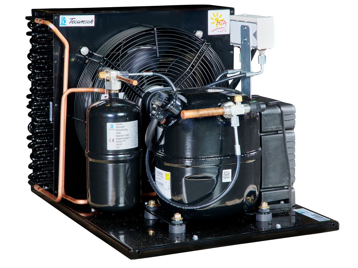 Tecumseh AJ2 HTA Condensing Unit 1HP R134A MHBP CAJT4511YHR-FZ-3 with Pressure Control