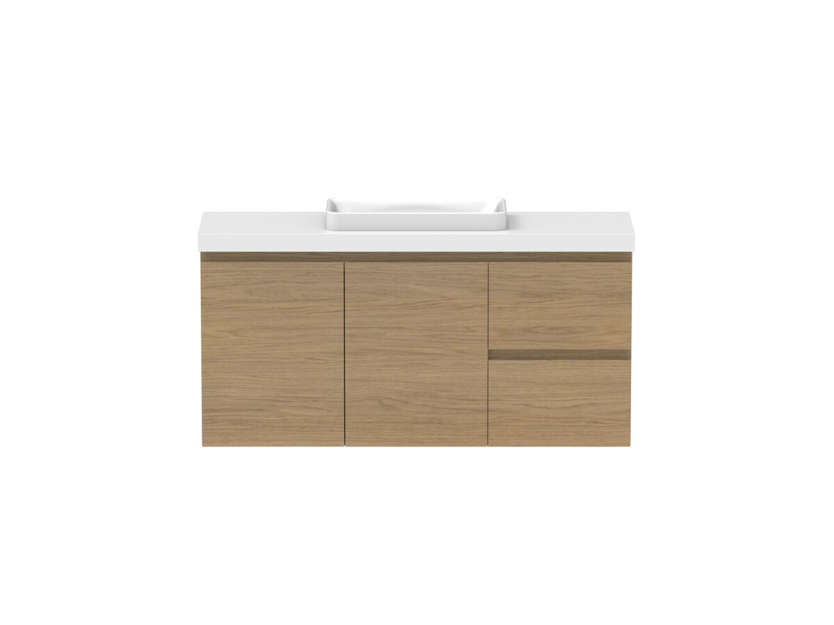Hero - Posh Domaine 1200mm Ensuite Wall Hung Vanity Unit Single Bowl 50mm Top
