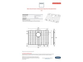 Specification Sheet - Memo Zenna Protector Grid Extended Single Bowl Nanoplated Nickel