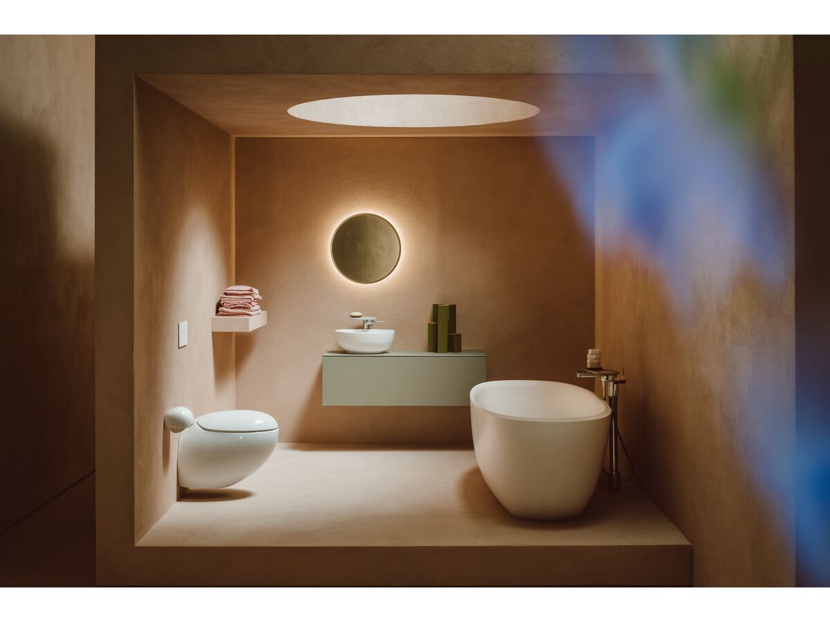 In Situ - LAUFEN Alessi Counter Basin 450mm White LAUFEN Clean Coat