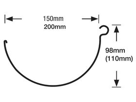 Half Round Gutter 150mm