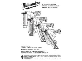 User Manual - Milwaukee M18 Fuel 15GA Angled Nail Gun 18V