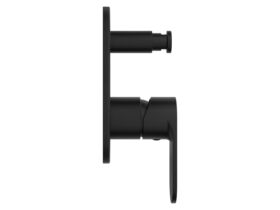 Supporting Image - Mizu Soothe MK2 Shower Mixer with Diverter Kit Matte Black - Side