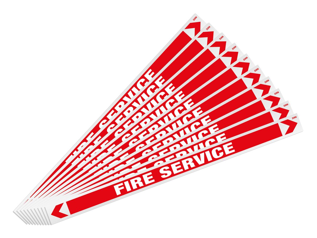 Pipe Marker Fire Service 400mm x 25mm (10)
