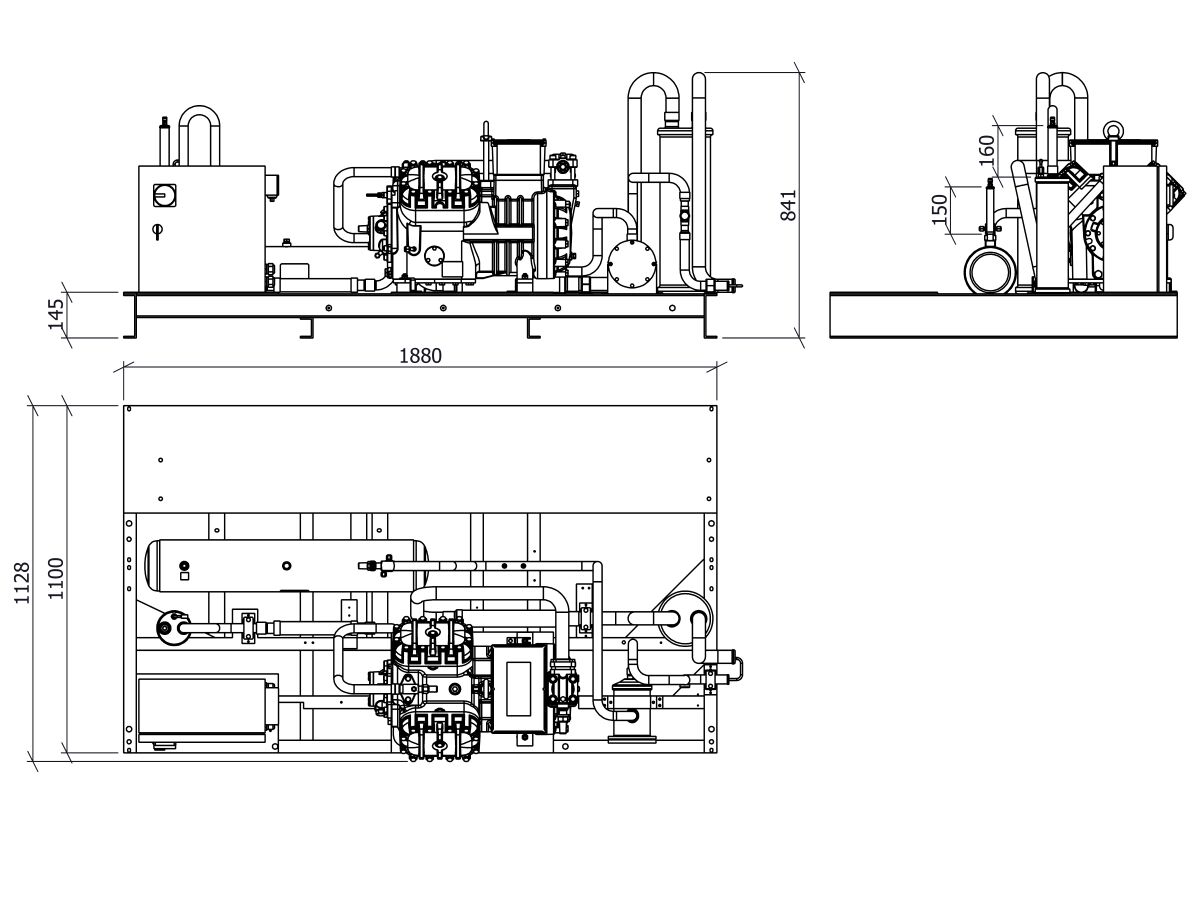 Tecumseh Semi Hermetic Receiver Unit SHR4623ZHR