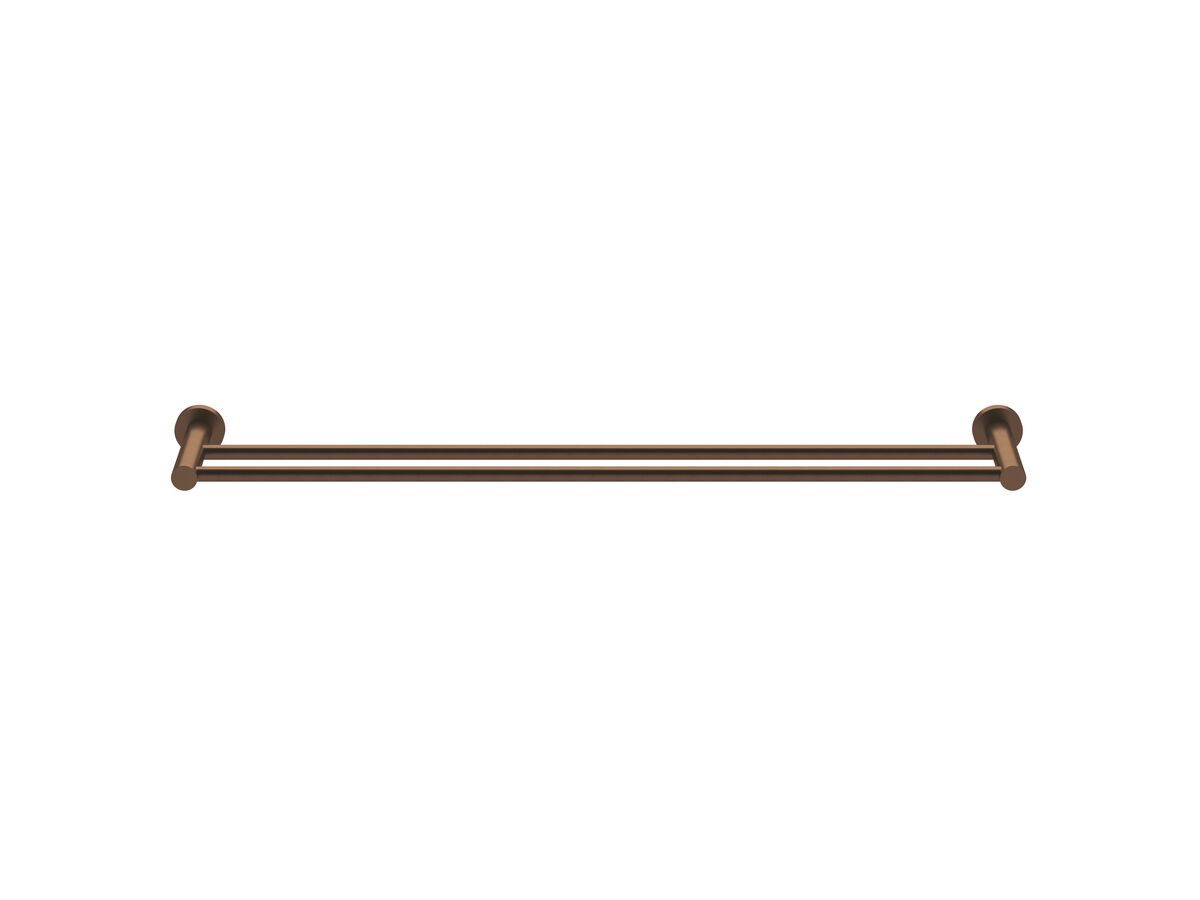 Sussex Pure Double Towel Rail 600mm PVD Brushed Bronze