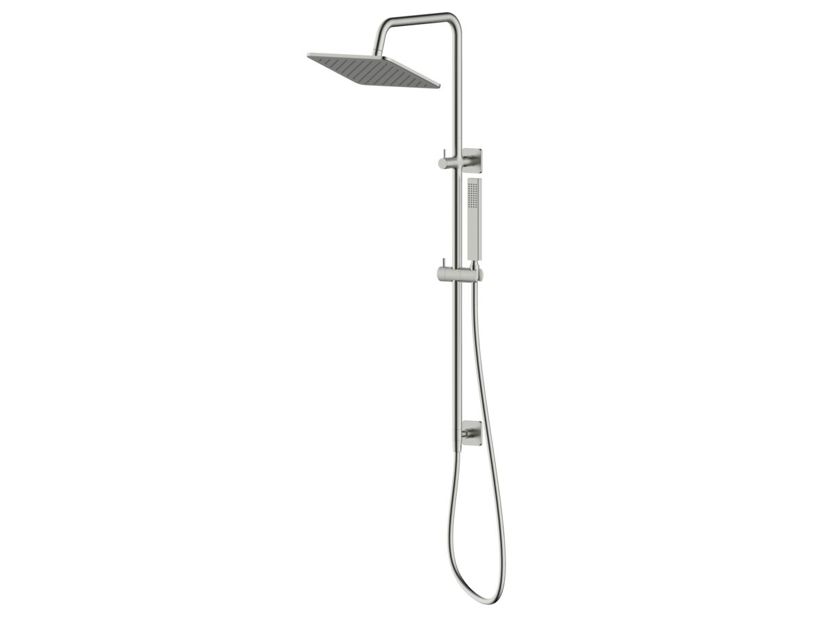 Hero - Mizu Bloc Twin Waterrail Brushed Nickel (3 Star)