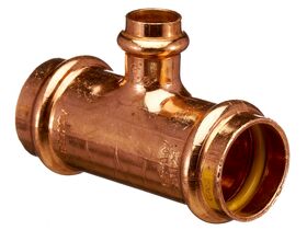 >B< Press Gas Reducing Tee 25mm x 25mm x 15mm