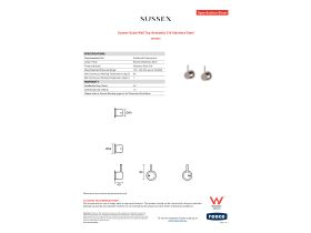 Specification Sheet - Sussex Scala Wall Top Assembly 316 Stainless Steel