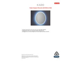 User Guide - Kado Aspect Round LED Mirror 600mm