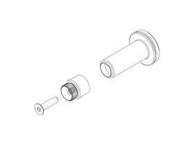 Hero - Milli Etch Wall System Spline & Sleeve Assembly Brushed Gold