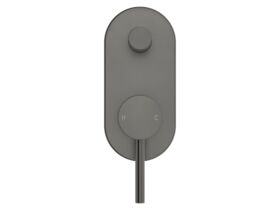 Supporting Image 2 - Mizu Drift Shower Mixer with Diverter Kit Brushed Gunmetal - Front
