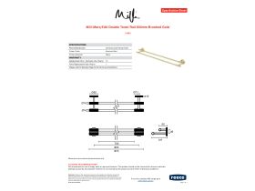Specification Sheet - Milli Marq Edit Double Towel Rail 800mm Brushed Gold