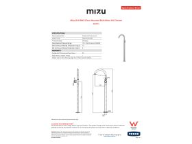 Specification Sheet - Mizu Drift MK2 Floor Mounted Mixer Chrome