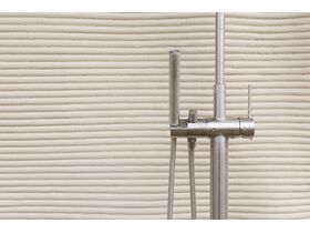 In Situ - Milli Inox Freestanding Twin Rail Shower & 300mm Overhead with Bottom Rail Water Inlet Stainless Steel (3 Star)