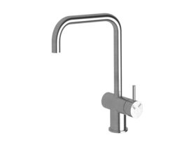 Sussex Scala Sink Mixer Large Square Spout Right Hand Satin Chrome (4 Star)