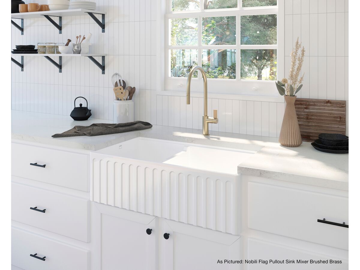 In Situ - Nobili Flag Pullout Sink Mixer Brushed Brass