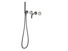 Supporting Image - Sussex Pure Elemental Progressive Bath Mixer System with Handshower 160mm PVD Brushed Gunmetal with Aurora Insert