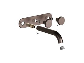 Hero - Faucet Strommen Vara Disc Wall Basin / Bath Hostess Tap System Right Hand 150mm Trimset Armada Bronze (6 Star) Lead Free
