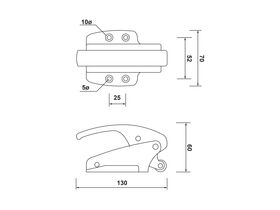 CRH Lockable Latch Only CRH5710X