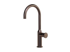 Hero - Faucet Strommen Vara Disc Gooseneck Basin Mixer Tap Armada Bronze (6 Star) Lead Free
