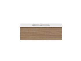 Hero - Posh Domaine 1200mm Wall Hung Vanity Unit All-Drawer Single Bowl Matte White Ceramic Top