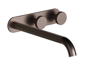 Hero - Faucet Strommen Vara Disc Wall Basin / Bath Hostess Tap System Right Hand 250mm Kit Armada Bronze (6 Star) Lead Free