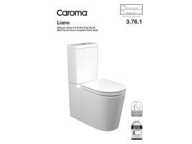 Technical Guide - Caroma Liano Wall Faced Close Coupled Back Entry Toilet Suite with GermGard White (4 Star)