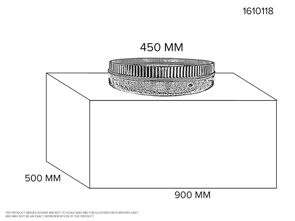 Return Air Box - 500mm x 900mm With 1 x 450mm