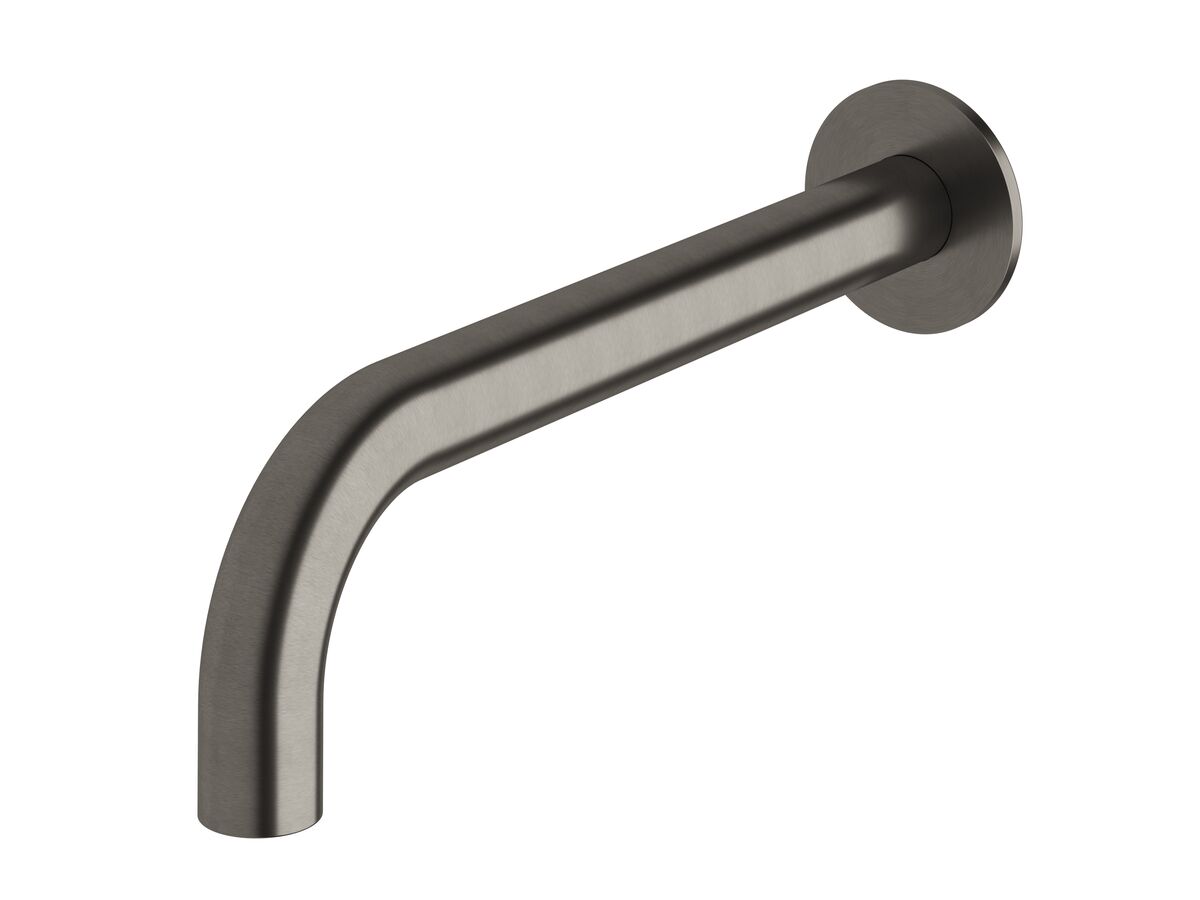 Sussex Pure Wall Bath Outlet 250mm PVD Brushed Gunmetal