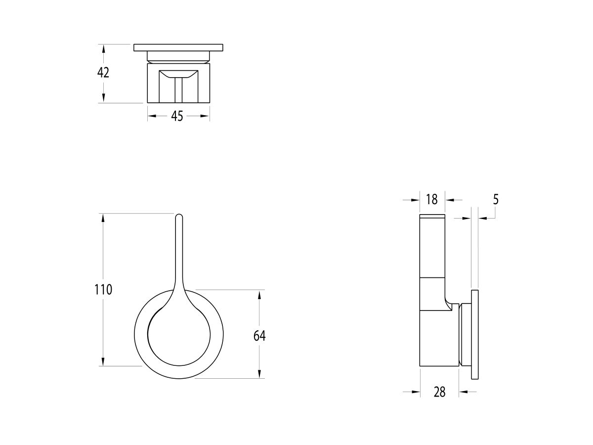 Sussex Oria Shower/Bath Wall Mixer