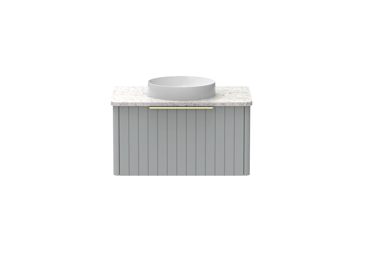 Kado Neue All-Drawer 750 Centre Bowl Wall Hung Caesarstone