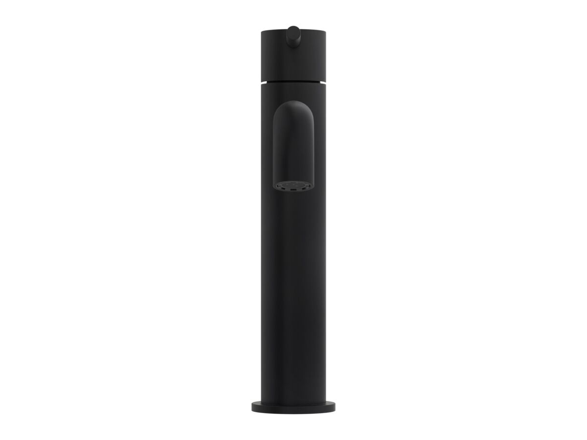 Supporting Image 2 - Mizu Drift Medium Height Basin Mixer Curved Spout Matte Black (6 Star) Lead Free