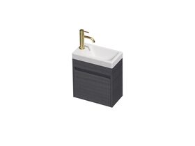 Posh Domaine Mini 400 1 Door Wall Hung Colour Console Top Matte White