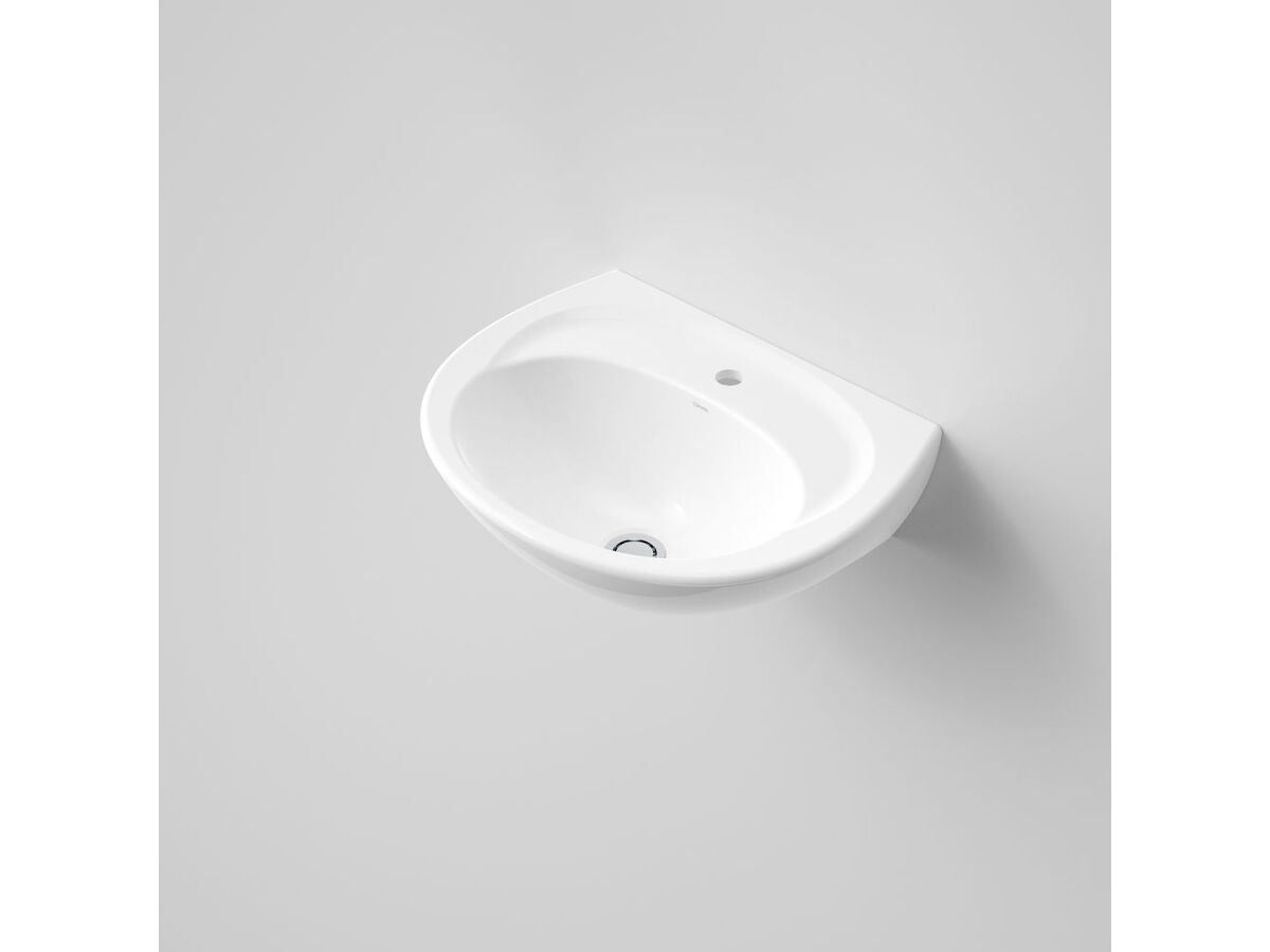 Caroma Concorde Wall Basin 1 Taphole 500mm White
