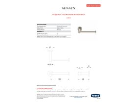 Specification Sheet - Sussex Pure Toilet Roll Holder Brushed Nickel