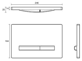 Geberit Sigma 50 Dual Flush Button
