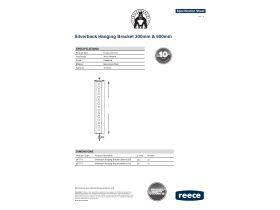 Specification Sheet - Silverback Hanging Brackets