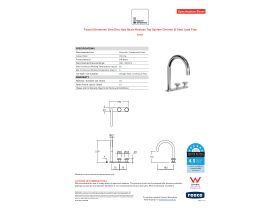 Specification Sheet - Faucet Strommen Vara Disc Hob Basin Hostess Tap System Right Hand Chrome (6 Star) Lead Free