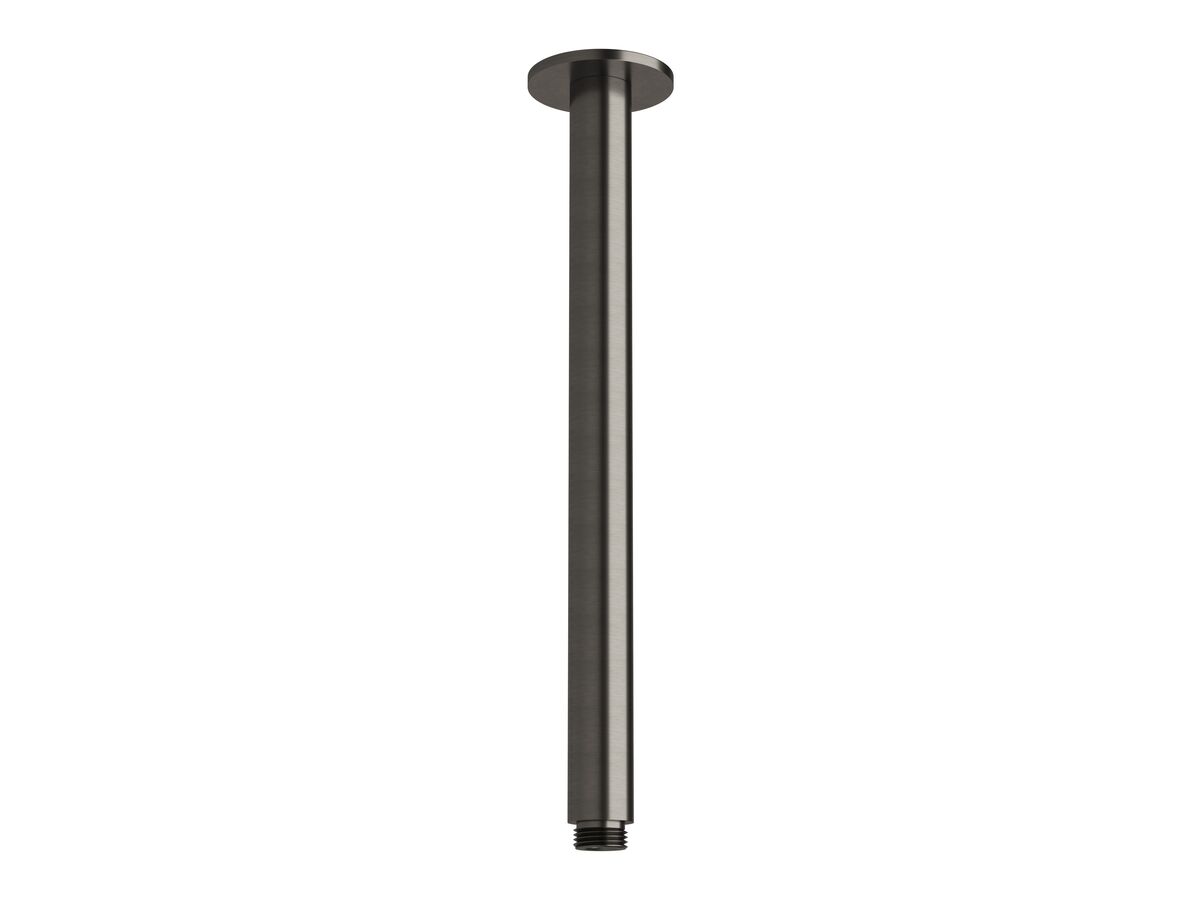Sussex Pure Vertical Shower Arm 300mm Brushed Gunmetal