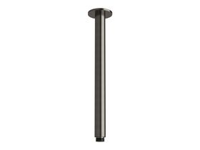 Sussex Pure Vertical Shower Arm 300mm Brushed Gunmetal