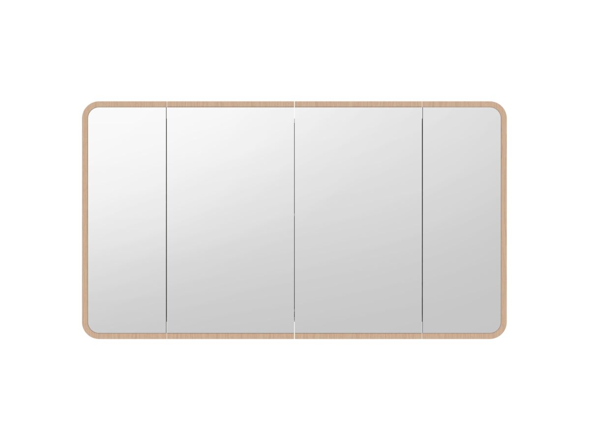 Hero - Kado Lux Framed 4 Door Mirror Shaving Cabinet 1500mm x 840mm