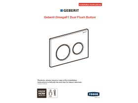 Installation Instructions - Geberit Omega01 Dual Flush Button