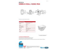 Technical Guide - Roca Dama-N Wall Hung Pan Compact White (4 Star)