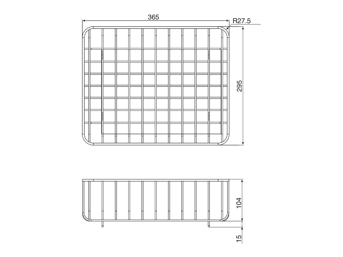 AFA Universal Dish Wire Basket Stainless Steel